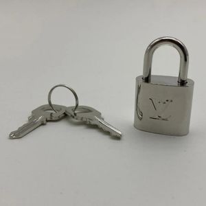 Louis Vuitton PadLock Lock & 2 Key Brass Silver Number 315